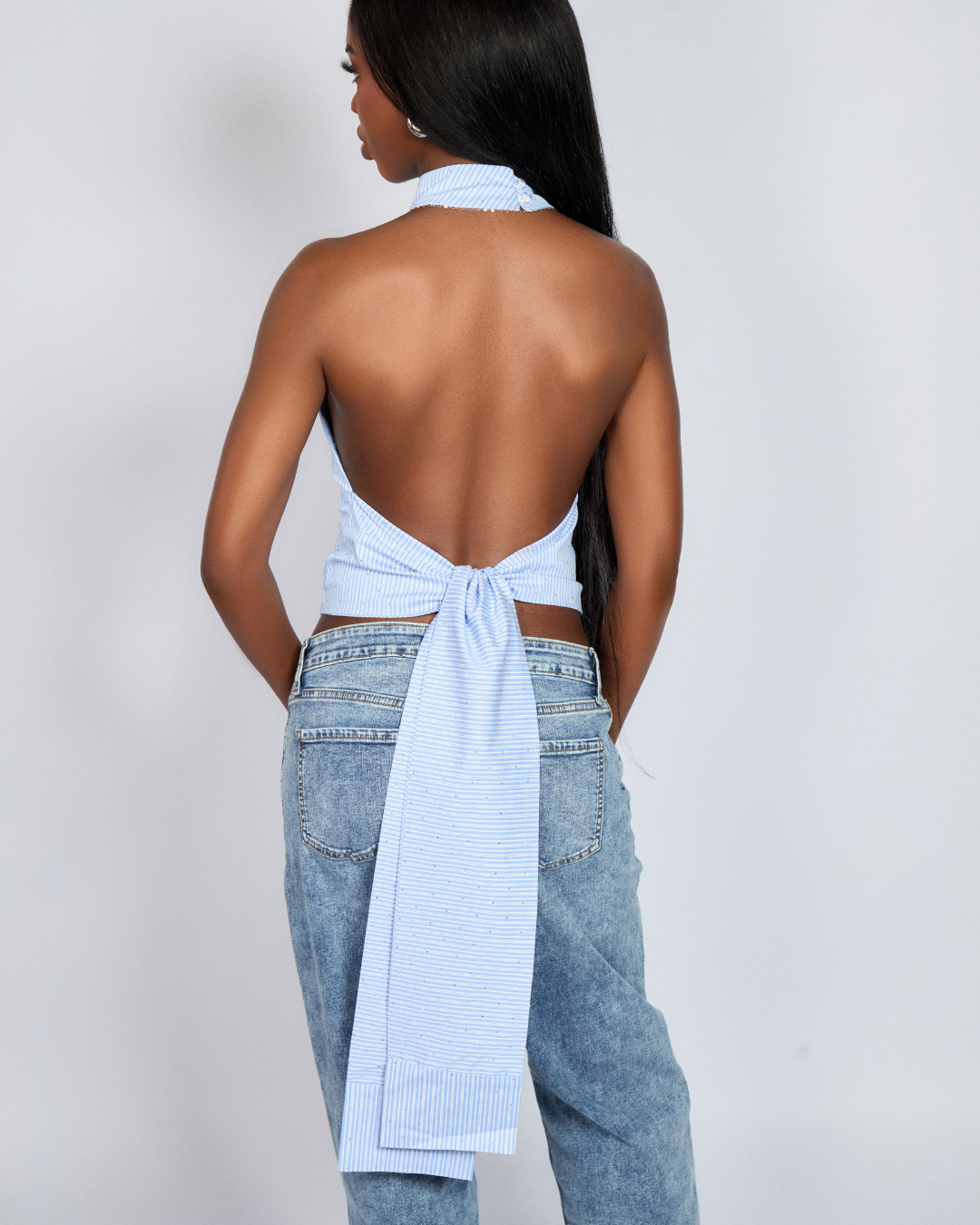 The Santorini Tie Top