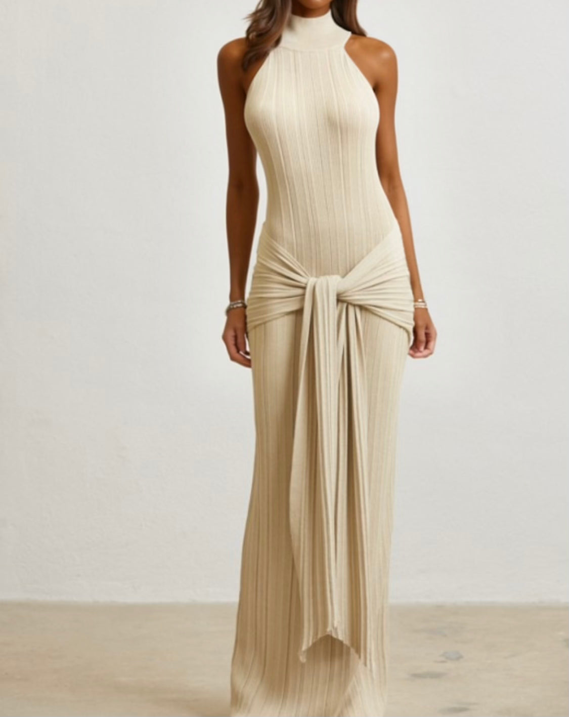 Camille Draped Maxi Dress